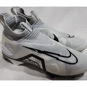 Nike Men's Alpha Elite 3 Ghost white Football Cleats size 11